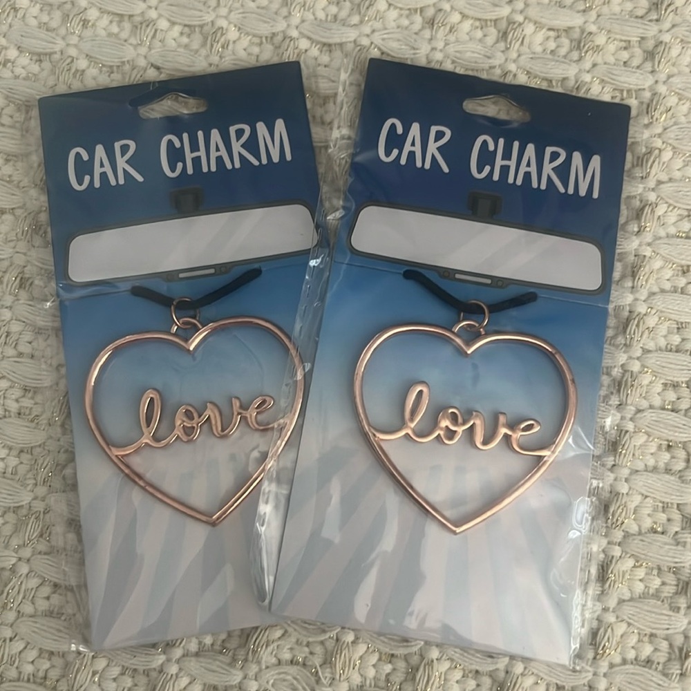 NWT Car Charm Matching Love Set